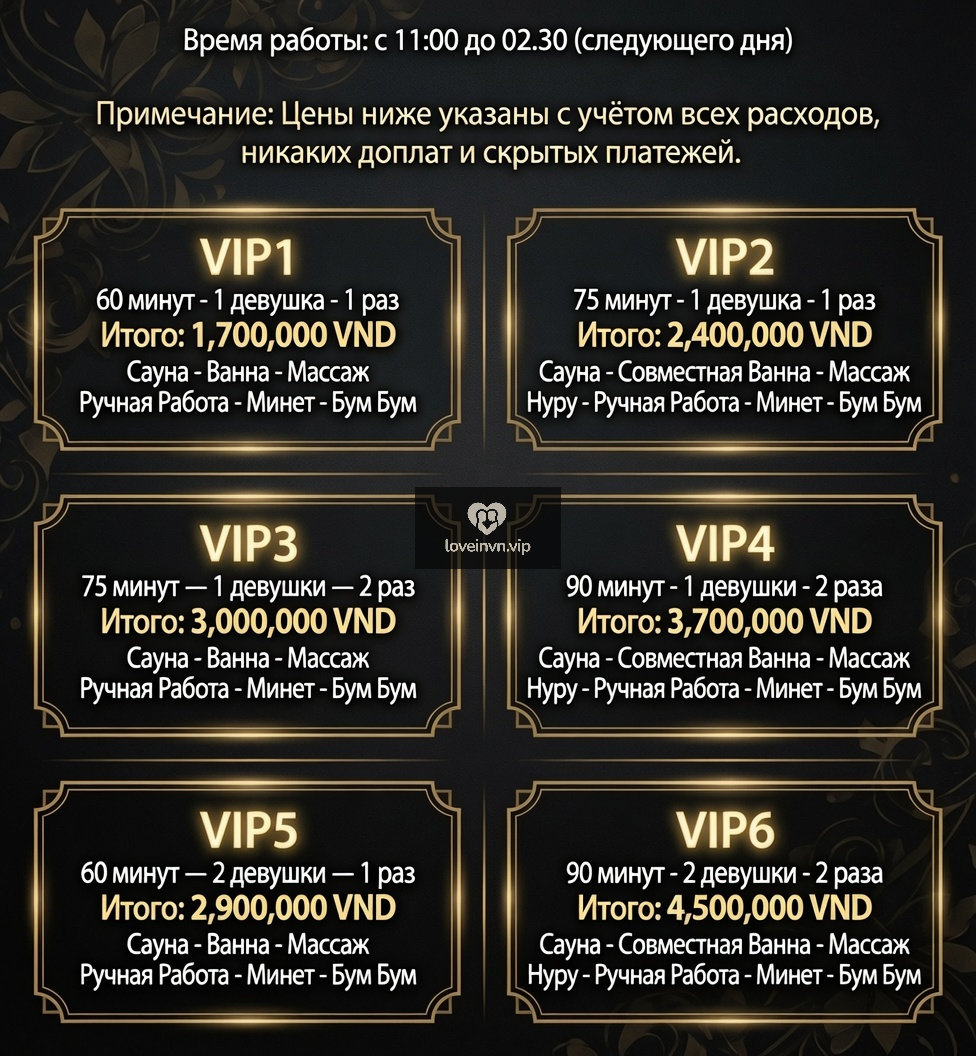 Нуру массаж Нячанг — VIP меню на русском, эротический массаж LoveinVN
